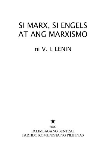 Si Marx, Si Engels at ang marxismo
