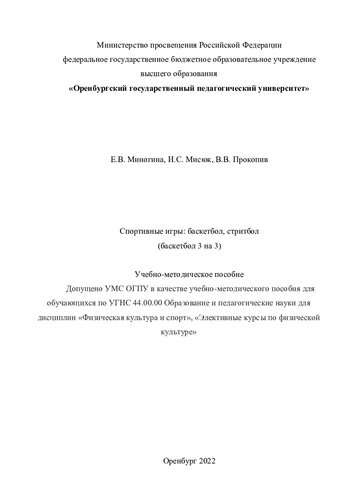 Спортивные игры: баскетбол, стритбол