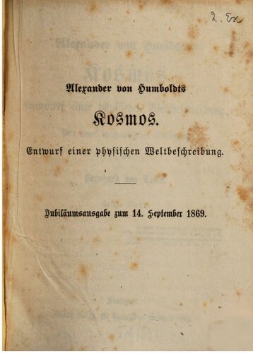 Kosmos : Entwurf einer physischen Weltbeschreibung