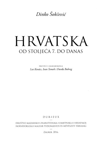 Hrvatska od stoljeća 7. do danas