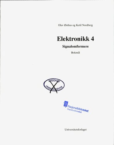 Elektronikk 4 : signalomformere
