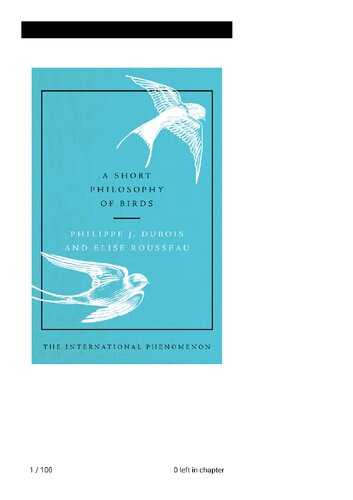 A Short Philosophy of Birds