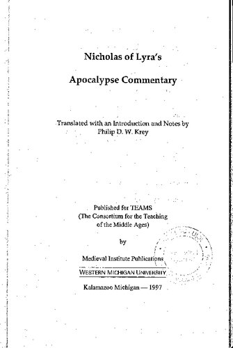 Nicholas of Lyra's Apocalypse commentary /