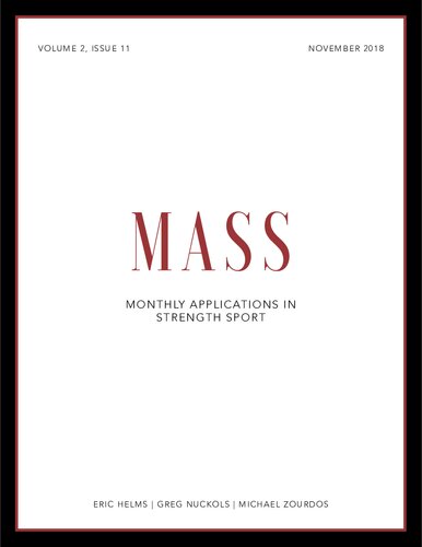 MASS - Volume 2 - Issue 11 - Monthly Applications in Strength Sport