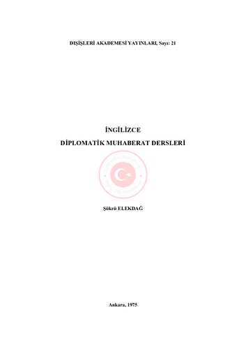 İngilizce Diplomatik Muhaberat Dersleri