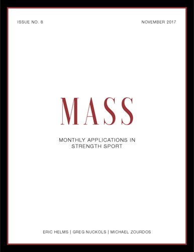 MASS - Volume 1 - Issue 8 - Monthly Applications in Strength Sport