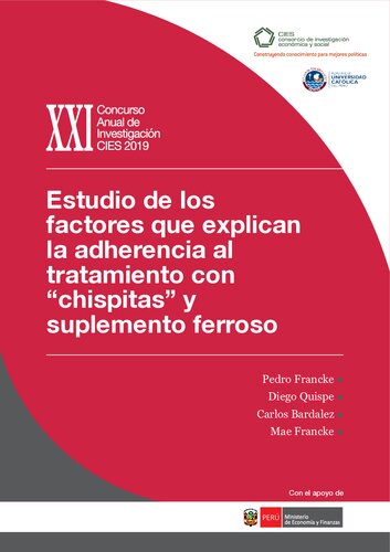 Estudio de los factores que explican la adherencia al tratamiento con “chispitas” y suplemento ferroso
