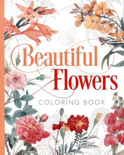Beautiful Flowers Coloring Book