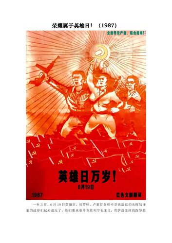 荣耀属于英雄日