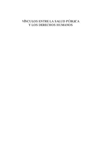 Vínculos entre la salud pública y los derechos humanos