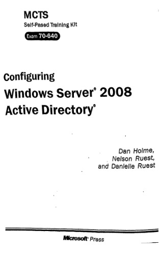 Настройка Active Directory Windows Server 2008. Учебный курс Microsoft