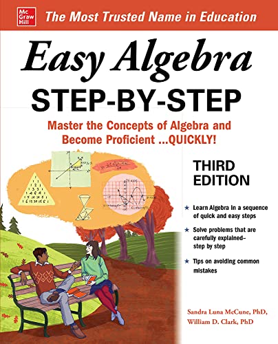 Easy Algebra Step-by-Step, (Easy Step-By-Step)