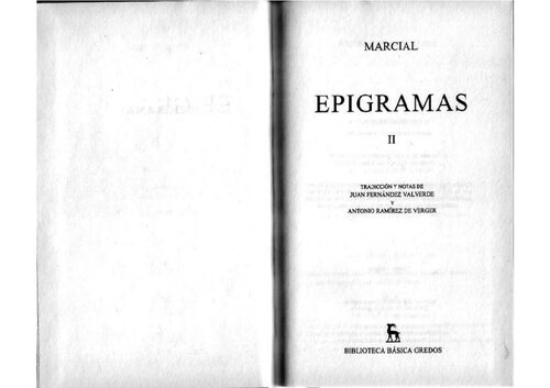 Marcial: Epigramas. Vol. II (libros VIII-XIV)