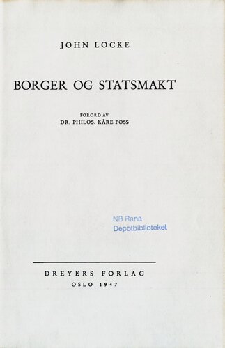 Borger og statsmakt