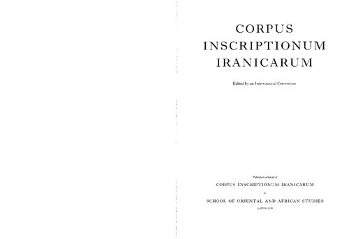 Sogdian and Other Iranian Inscriptions of the Upper Indus, Vol. II