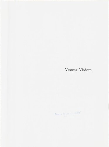 Vestens visdom