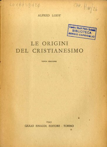Le origini del cristianesimo