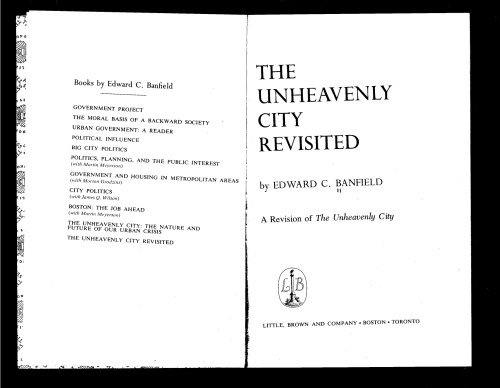 The unheavenly city revisited