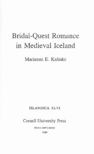 Bridal-Quest Romance in Medieval Iceland