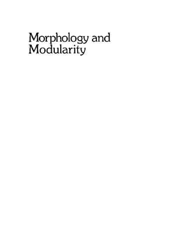 Morphology and Modularity
