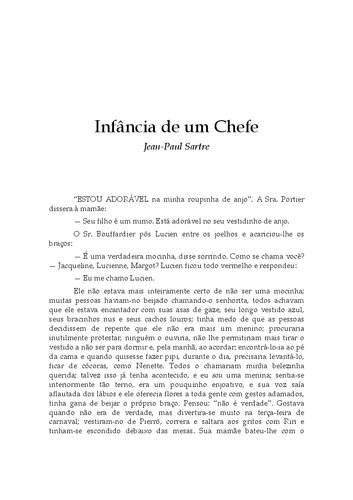 Infância de um chefe