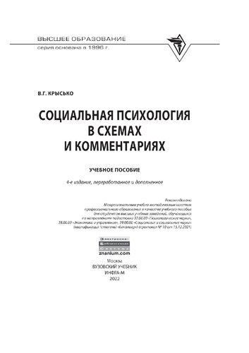 Социальная психология в схемах и комментариях