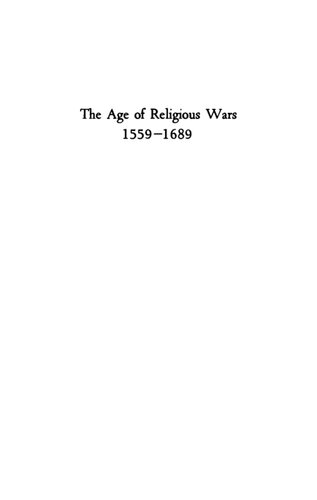 The Age of Religious Wars, 1559-1689