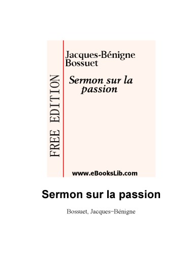 Sermon sur la passion