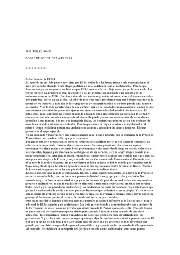 Sobre el poder de la prensa