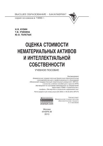 Оценка стоимости нематериальных активов и интеллектуальной собственности
