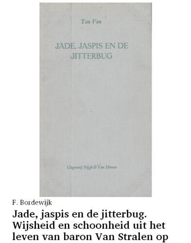 Jade, jaspis en de jitterbug (onder pseudoniem Ton Ven)