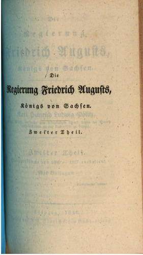 Die Zeiträume von 1806-1827 enthaltend