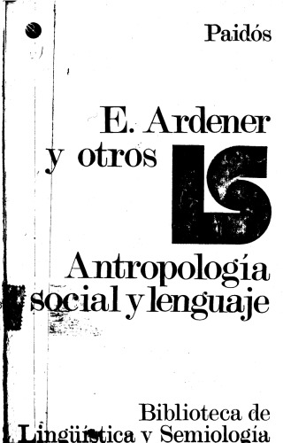 Antropología social y lenguaje