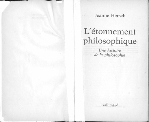 L'étonnement philosophique