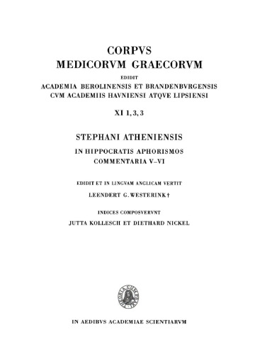 Commentary on Hippocrates Aphorisms: Sections V–VI