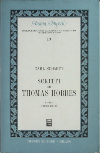 Scritti su Thomas Hobbes