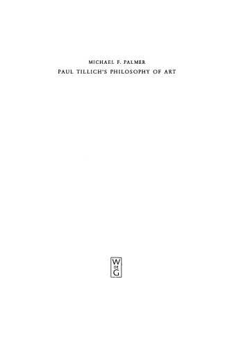 Paul Tillich's Philosophy of Art