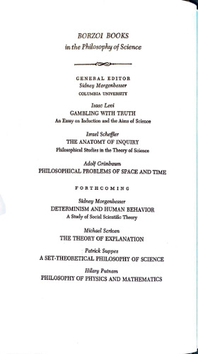 Gambling with Truth: An Essay on Induction and the Aims of Science