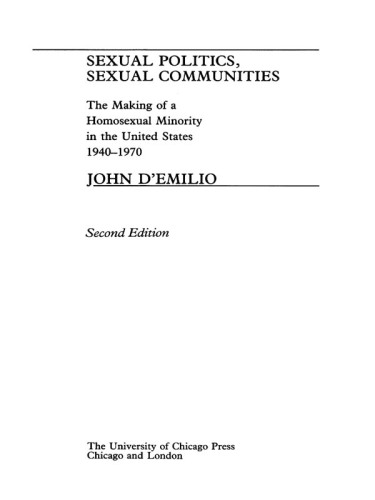 Sexual Politics, Sexual Communities: Second Edition