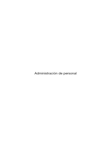 Administración de personal