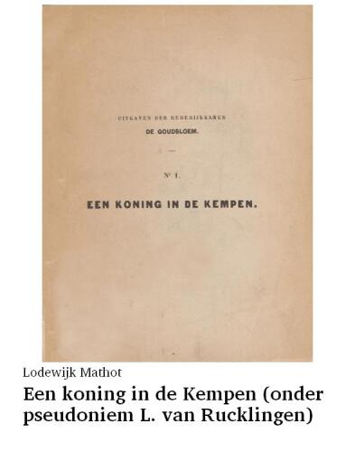 Een koning in de Kempen (onder pseudoniem L. van Rucklingen)