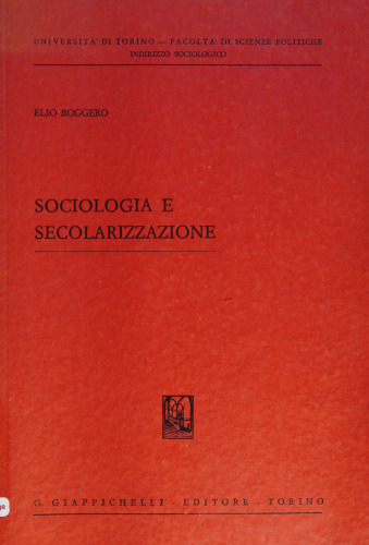 Sociologia e secolarizzazione