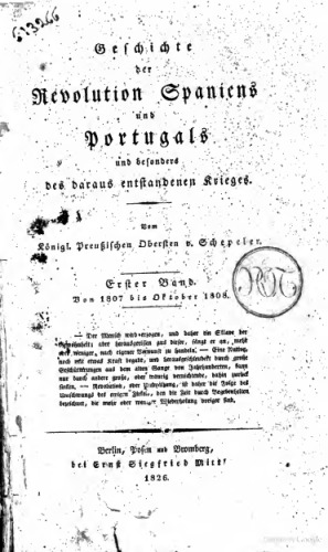 Von 1807 bis Oktober 1808