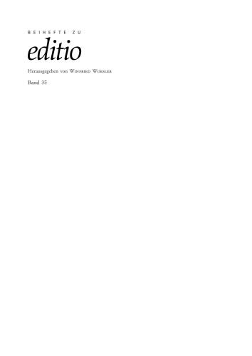 Medienwandel / Medienwechsel in der Editionswissenschaft