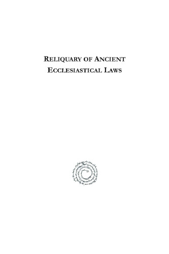 Reliquary of ancient ecclesiastical laws