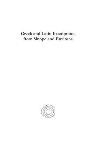 Greek and Latin Inscriptions from Sinope and Environs