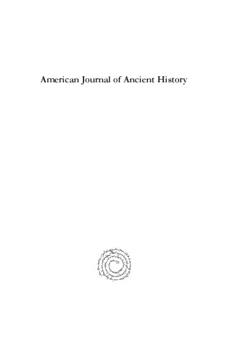American Journal of Ancient History 12.2