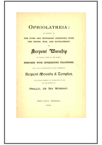 Ophiolatreia or Serpent Worship