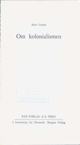 Om kolonialismen