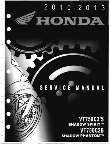 2010-2013 Honda Shadow VT750C2 Service Manual